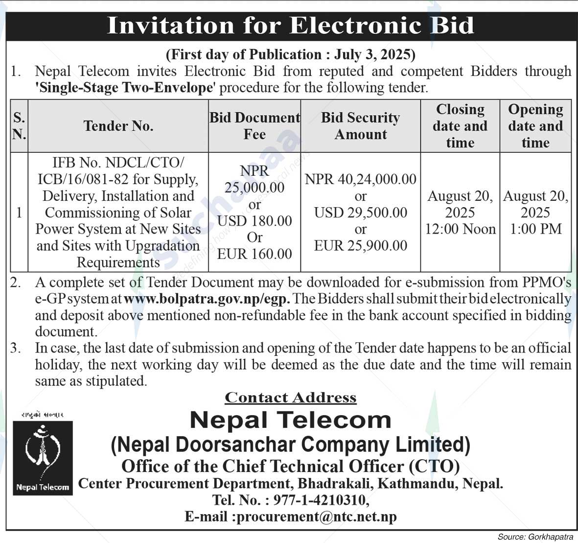 Nepal Doorsanchar Company Limited (NTC)
