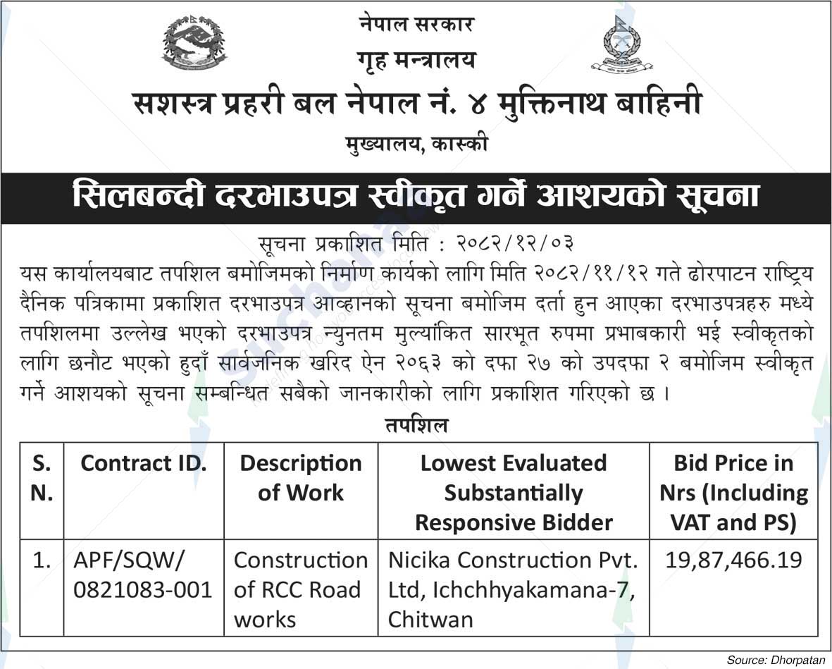 Armed Police Force, Kaski