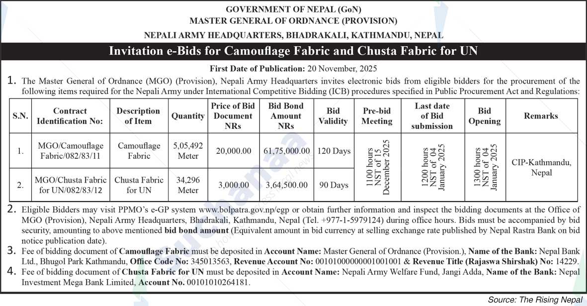 Nepali Army Headquarters, Bhadrakali, Kathmandu