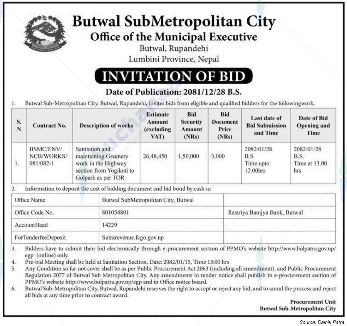 Butwal Sub-Metropolitan City