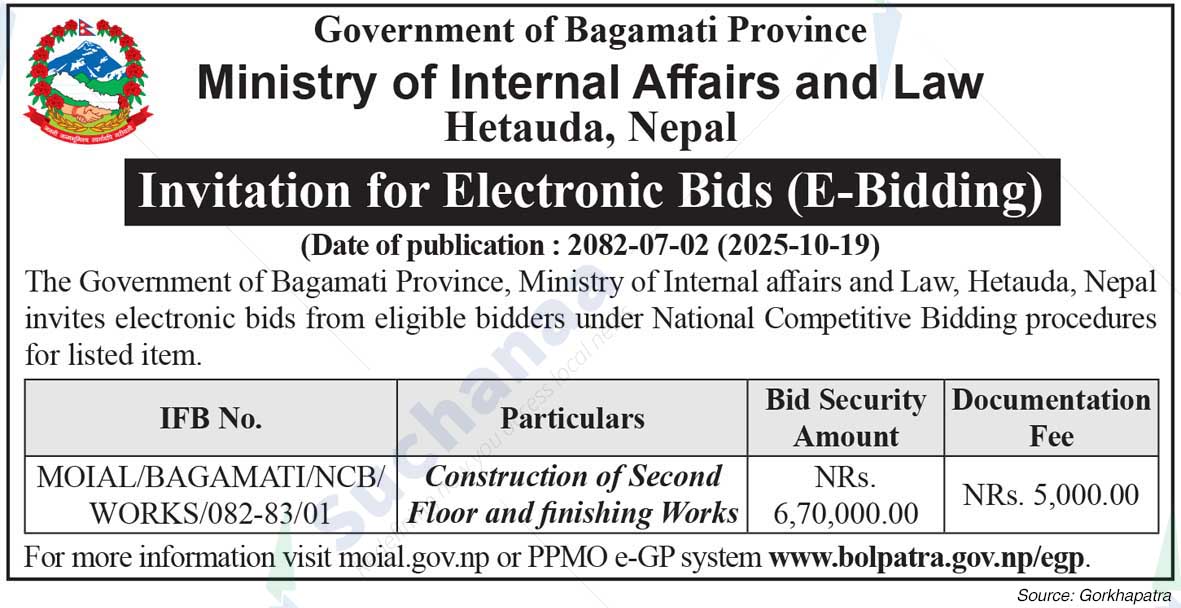 Ministry of Internal Affairs and Law, Bagmati