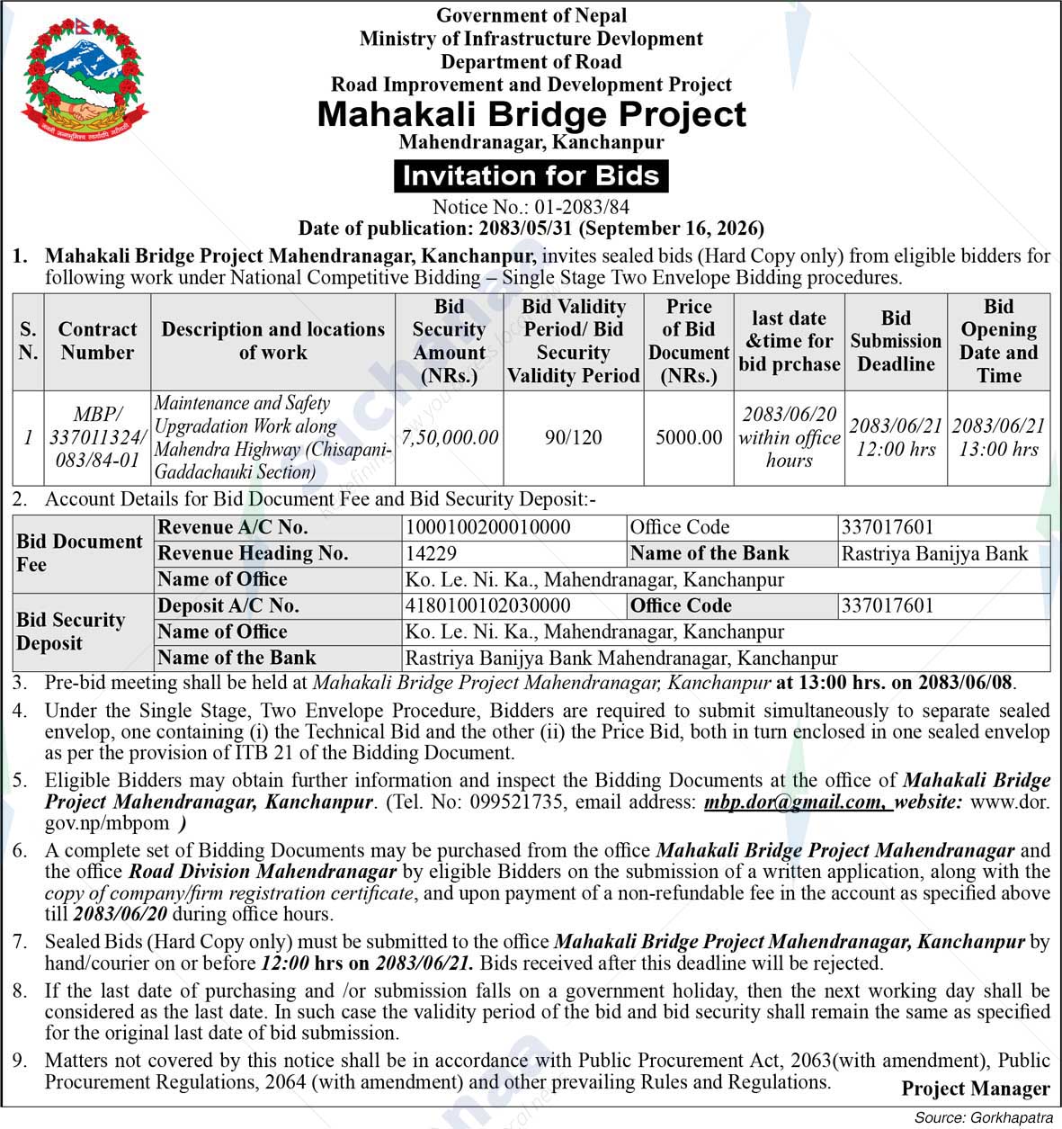 Ministry of Infrastructure Development