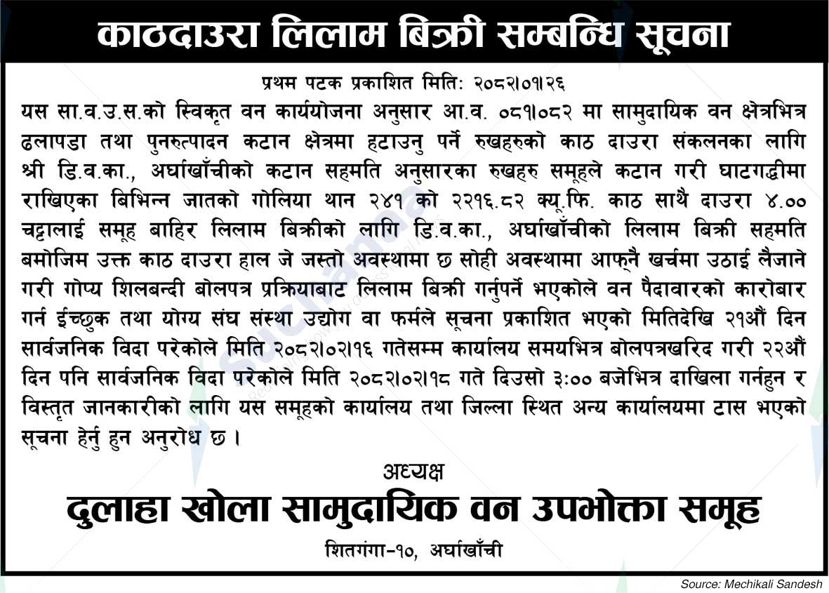 Dulaha Khola Saa.Wa.Wo.Sa.