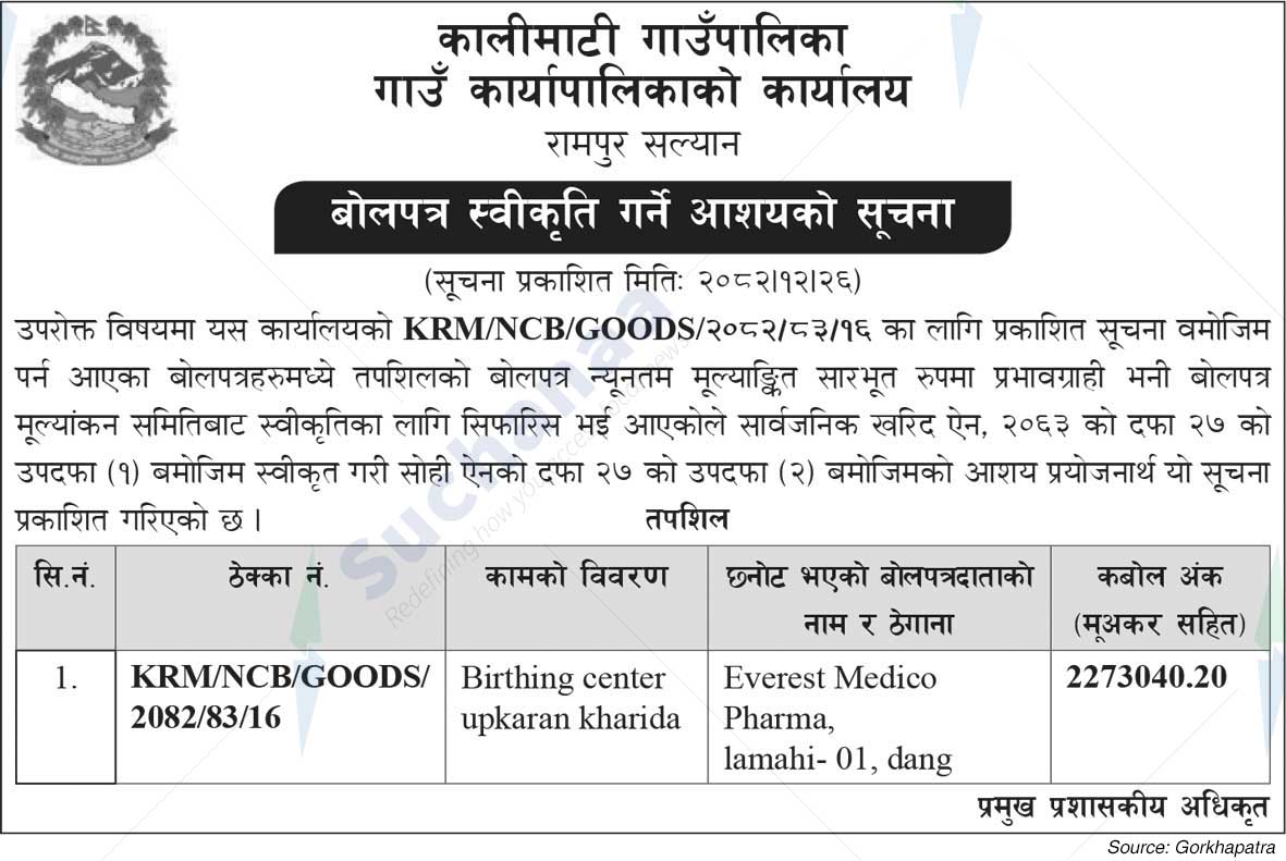 Kalimati Rural Municipality