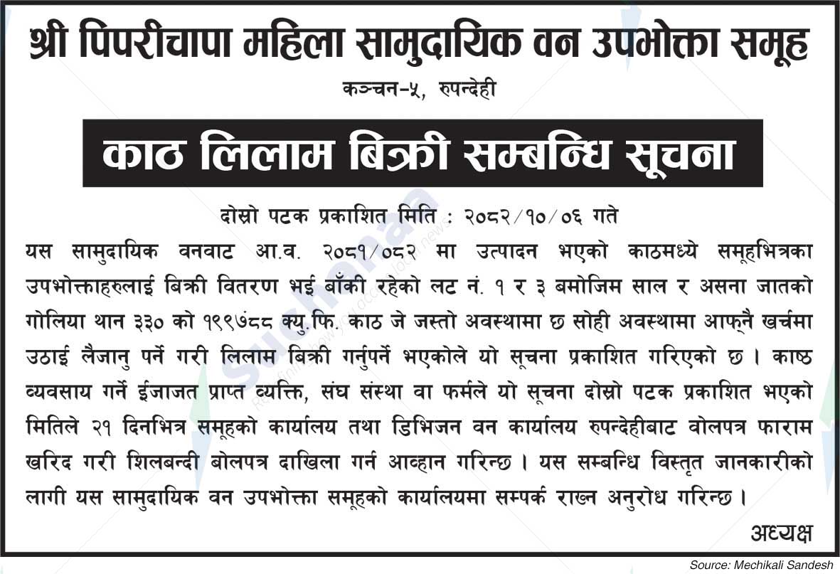 Shree Piparichapa Mahila Saa.Wa.Wo.Sa.