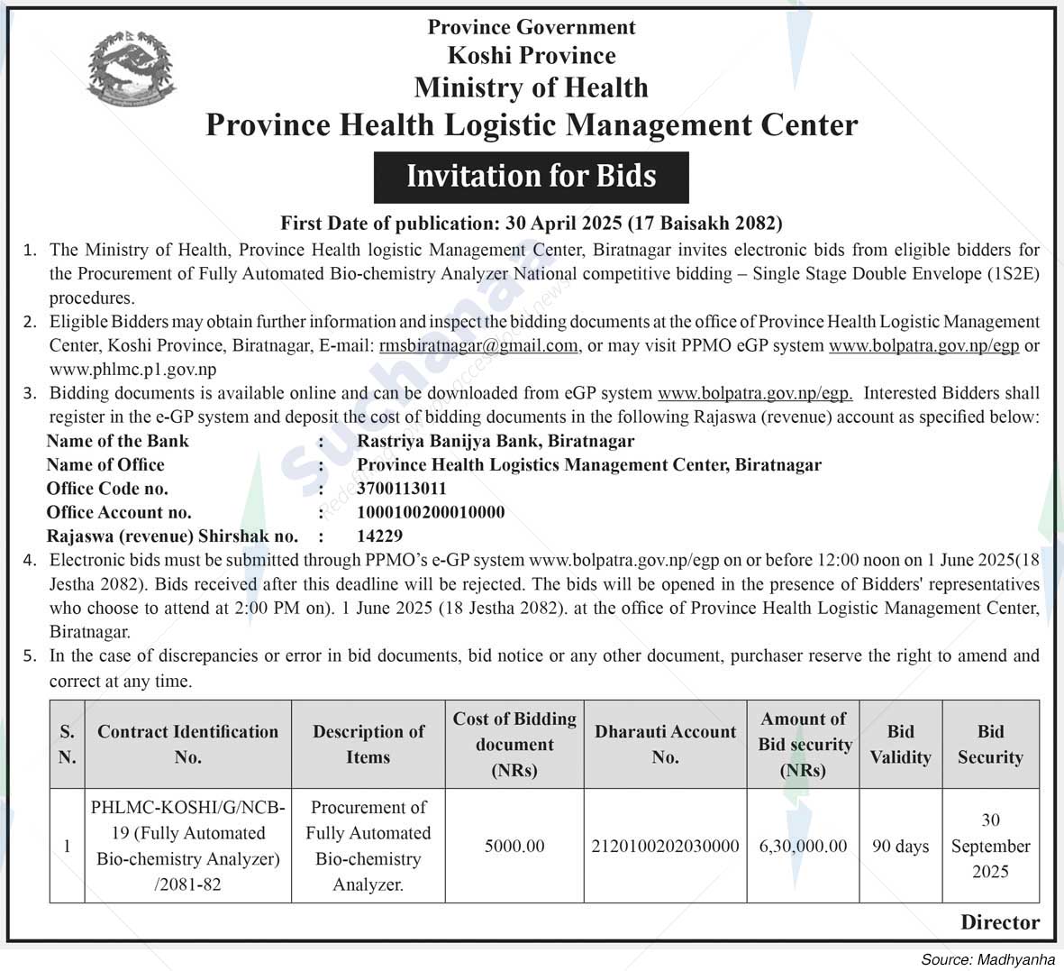 Province Health Logistic Management Center