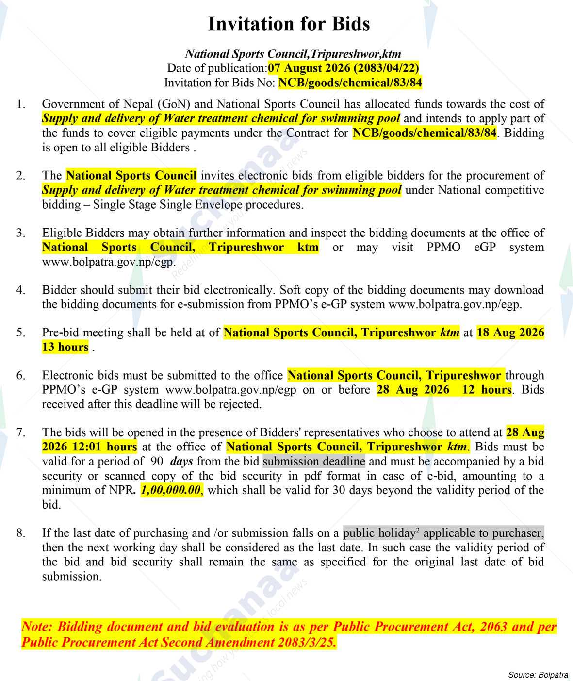 National Sports Council
