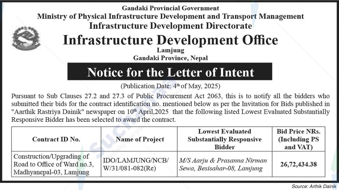 Infrastructure Development Office