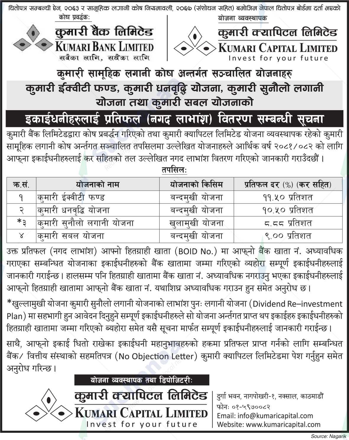 Kumari Capital Limited