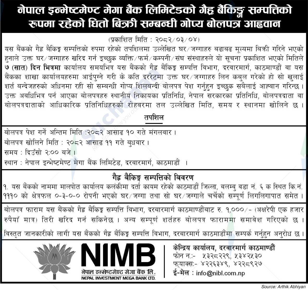 Nepal Investment Mega Bank Ltd. (NIMB)