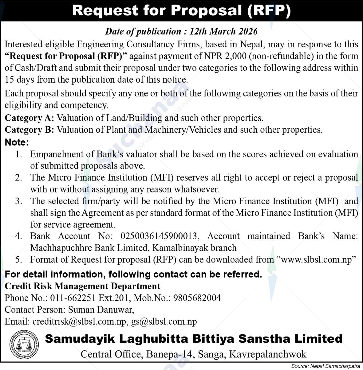 Samudayik Laghubitta Bittiya Sanstha Limited