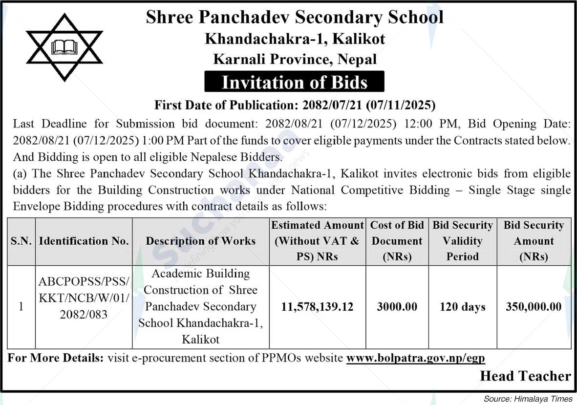 Shree Panchadev Secondary School