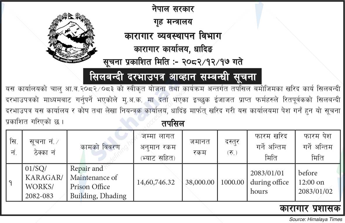 Prison Office, Dhading