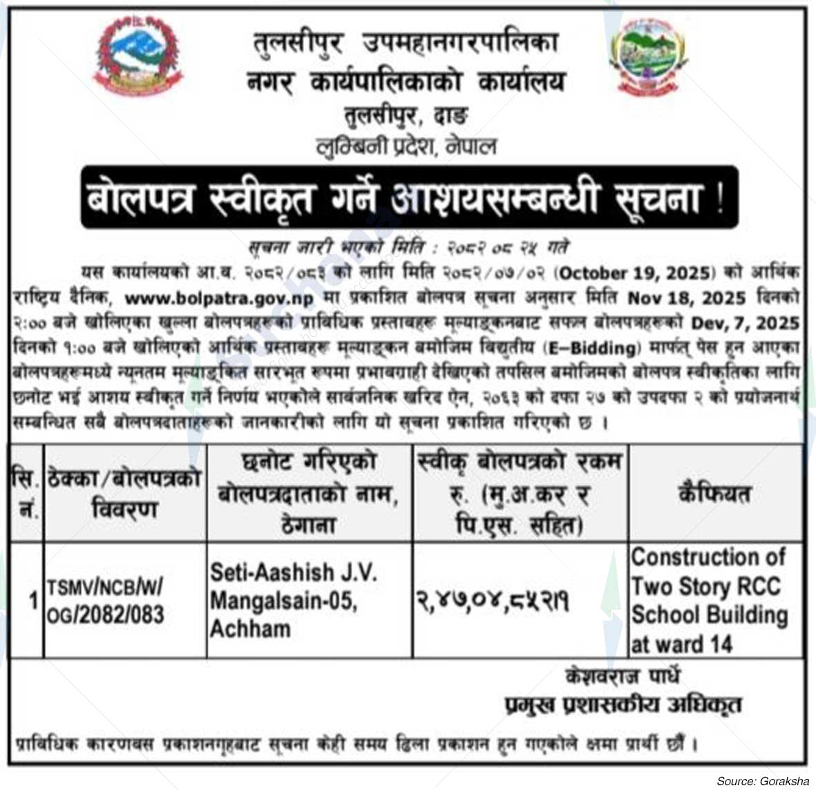 Tulsipur Sub-Metropolitan City