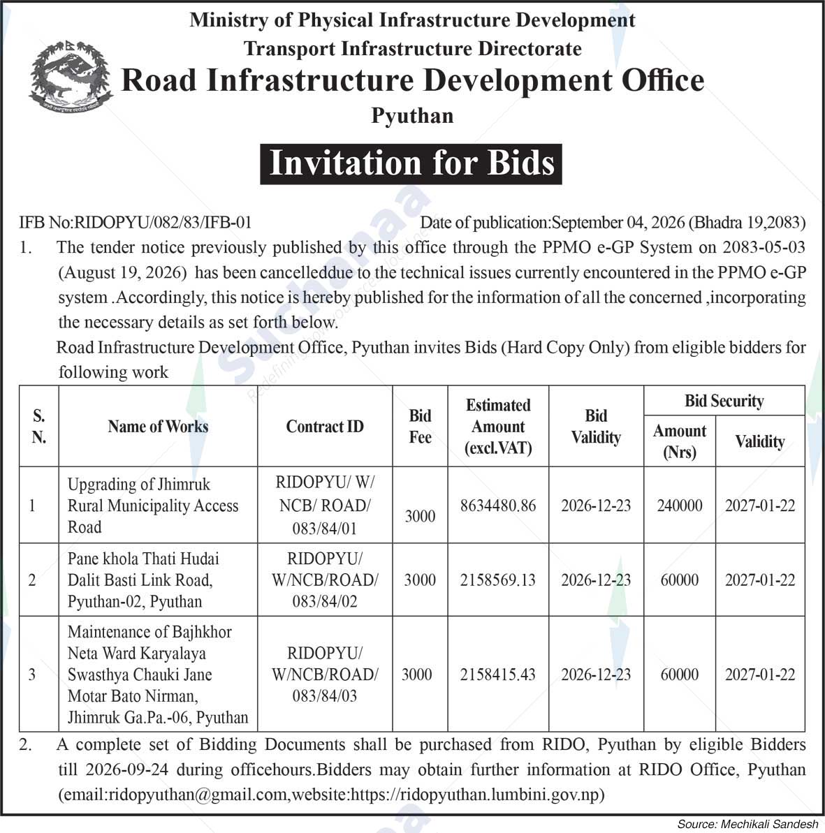 Road Infrastructure Development Office