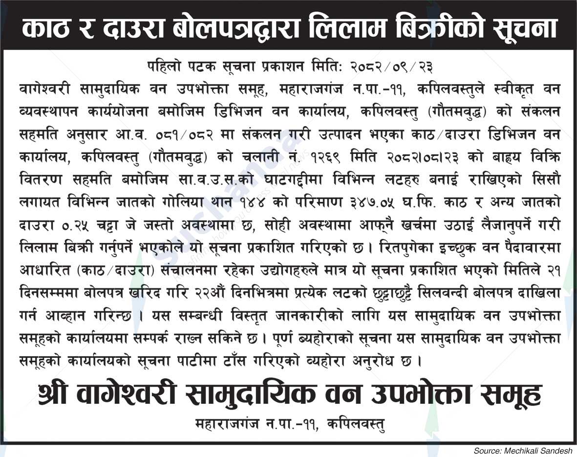 Shree Bageshwori Saa.Wa.Wo.Sa.