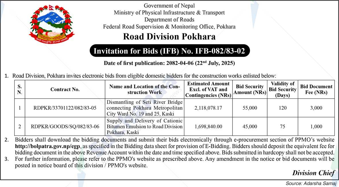 Road Division, Pokhara