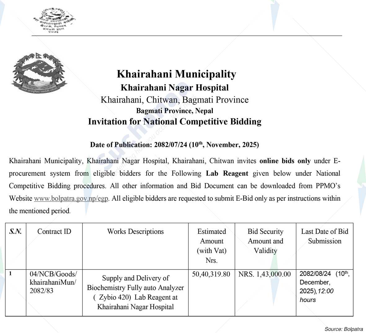 Khairahani Municipality