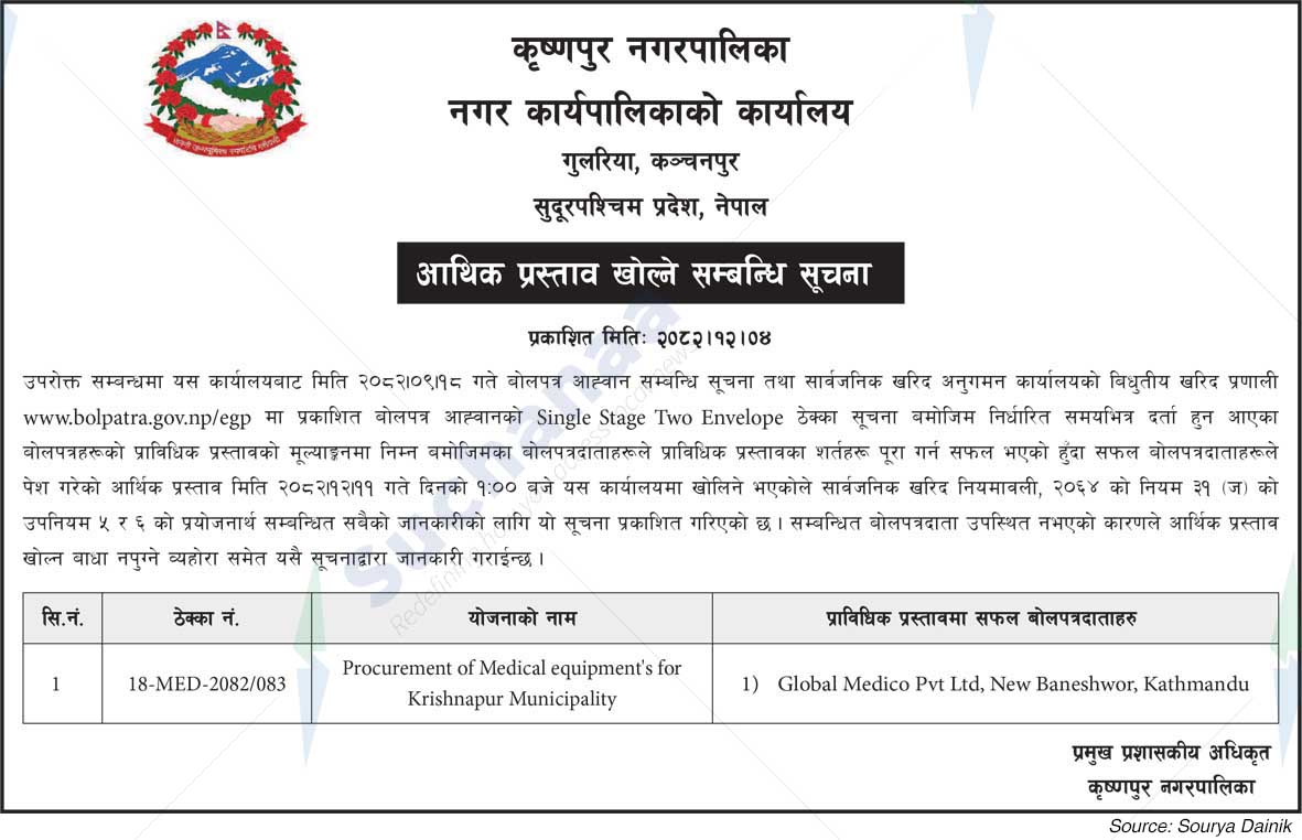 Krishnapur Municipality