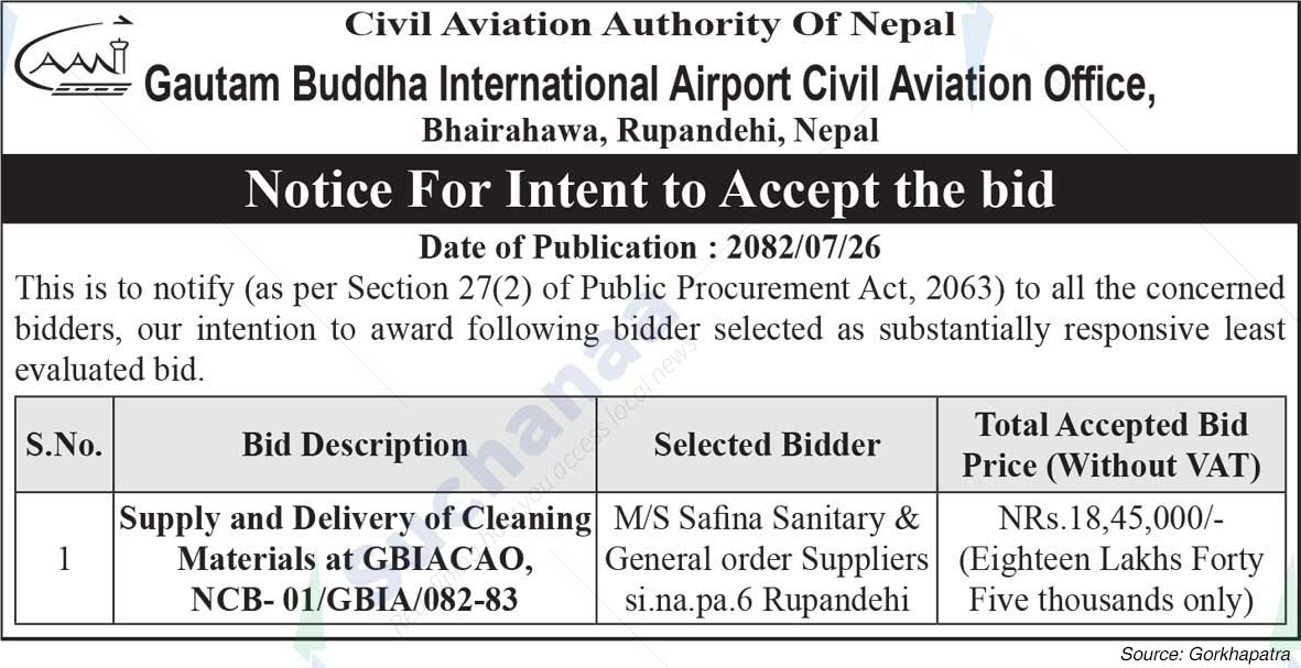 Gautam Buddha International Airport Civil Aviation Office