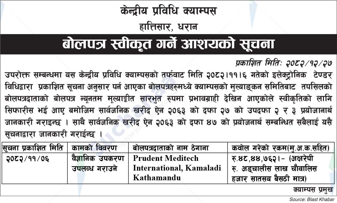 Central Campus of Technology, Dharan