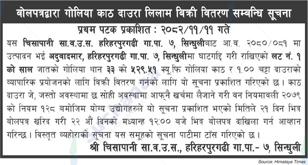 Shree Chisapani Saa.Wa.Wo.Sa.