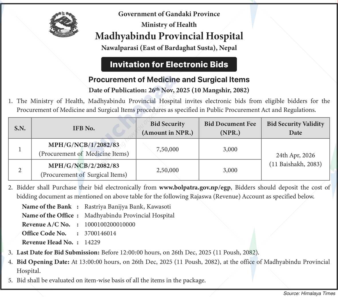 Madhyabindu Provincial Hospital