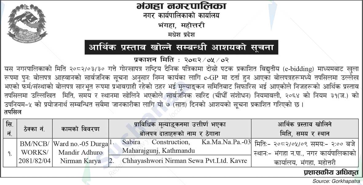 Bhangaha Municipality