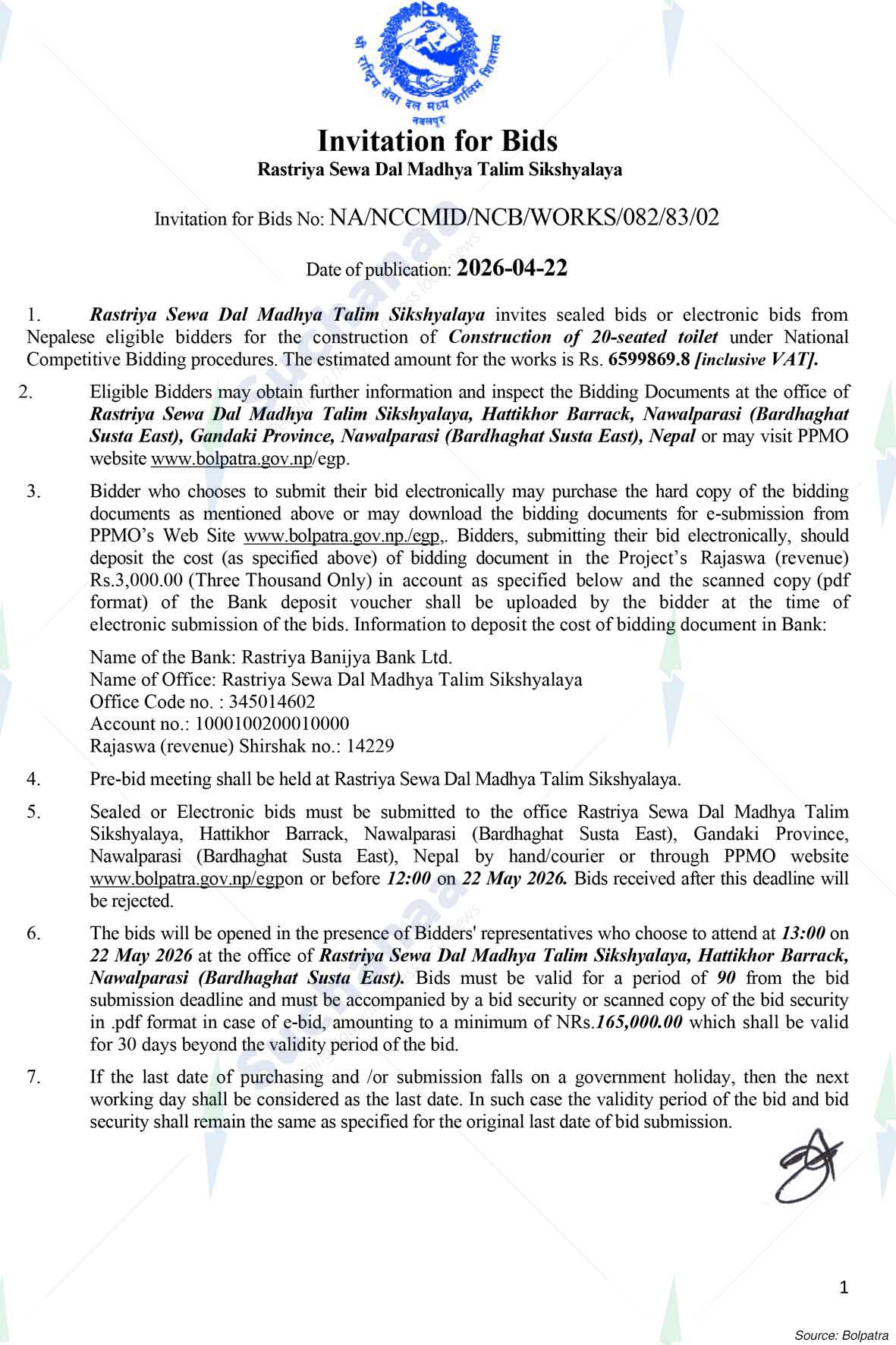 Rastriya Sewa Dal Madhya Talim Sikshyalaya