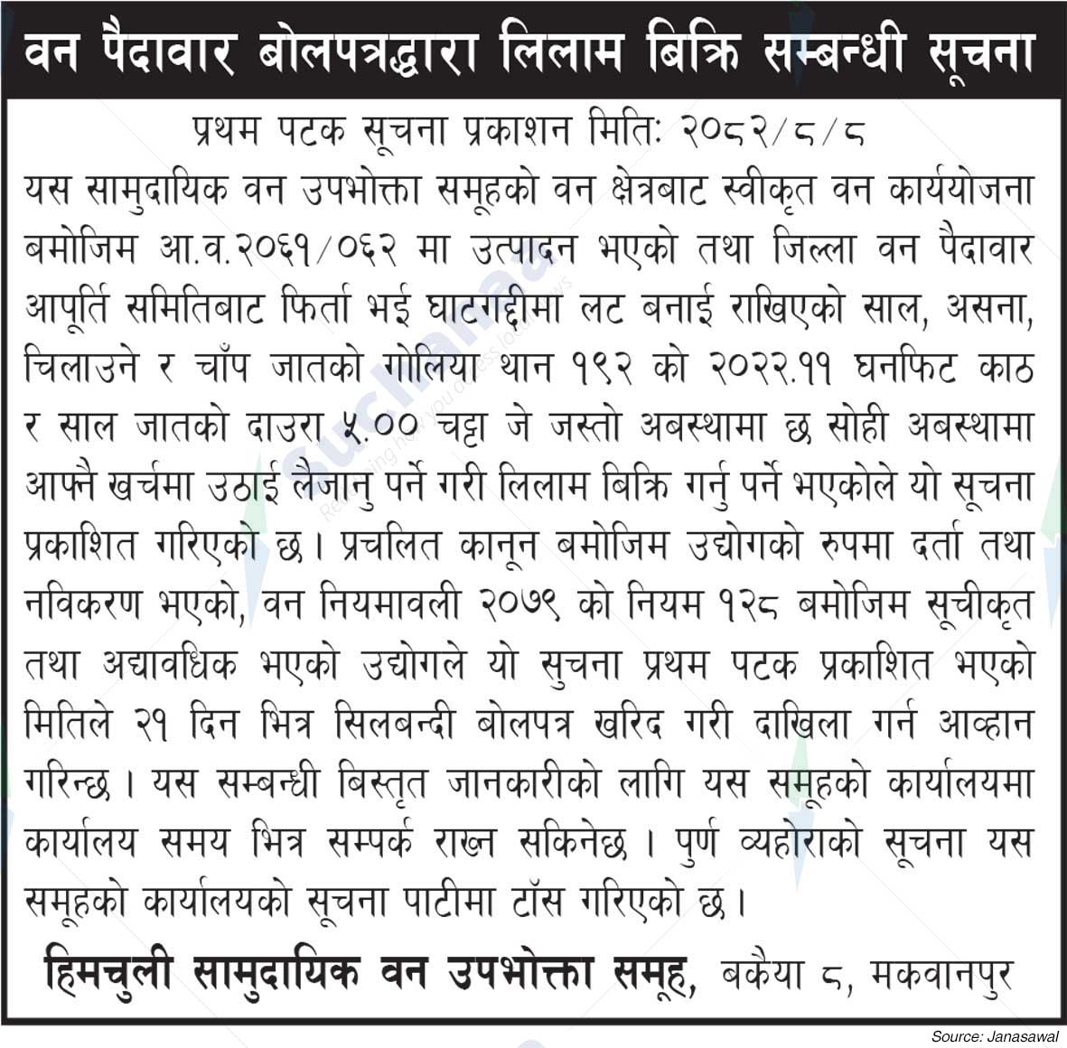 Himchuli Saa.Wa.Wo.Sa., Makwanpur