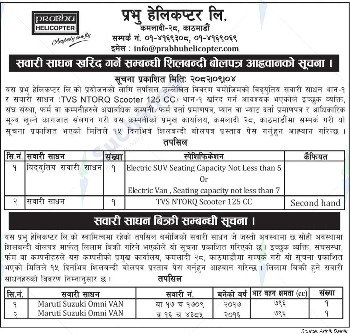 Prabhu Helicopter Pvt. Ltd.