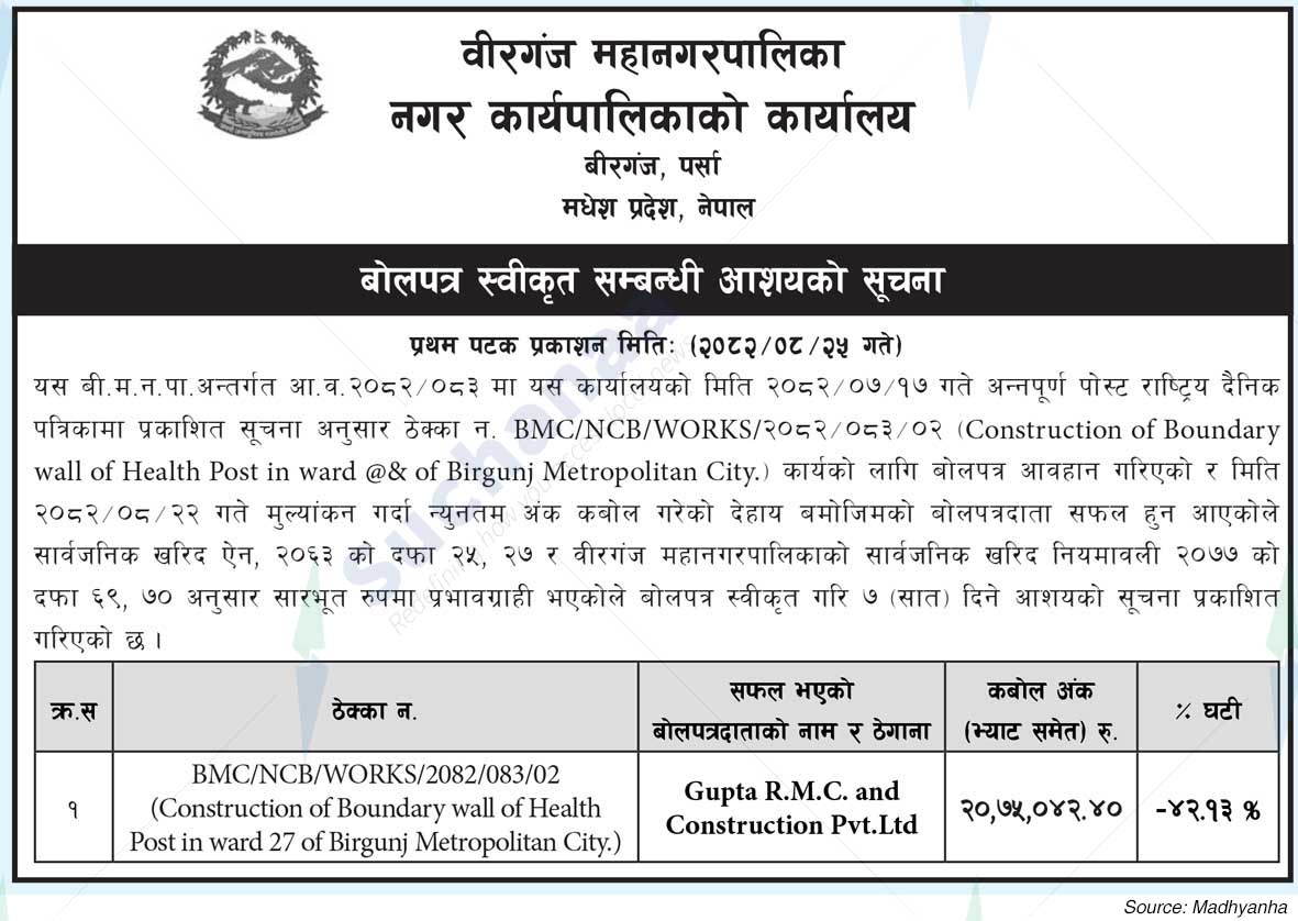 Birgunj Metropolitan City