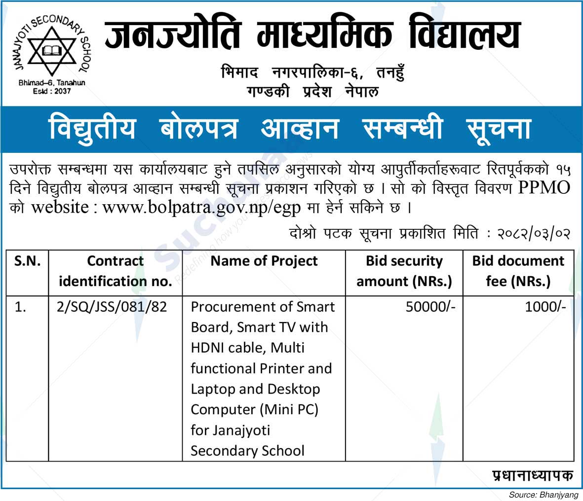 Janjyoti Secondary School