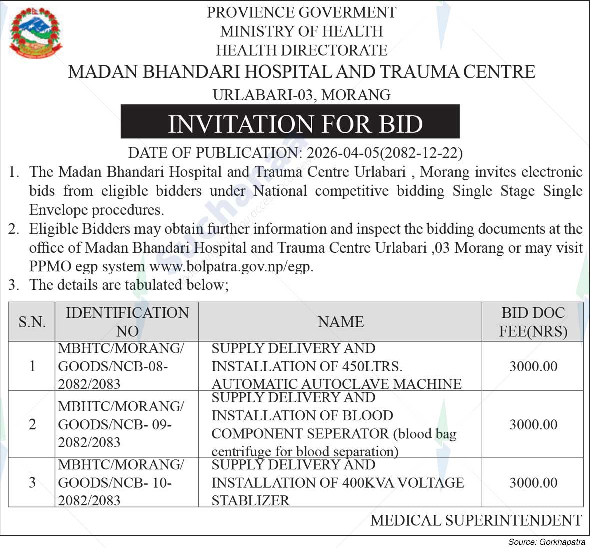 Madan Bhandari Hospital & Trauma Center