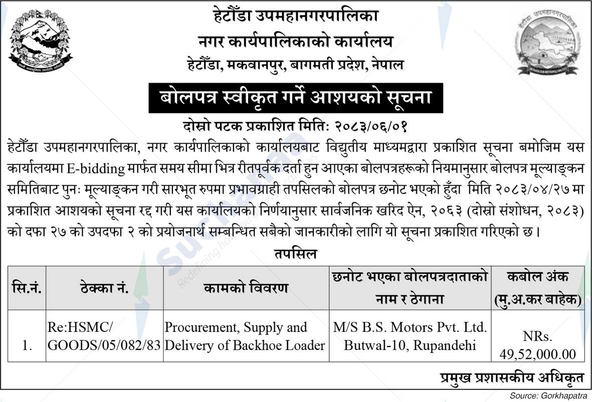 Hetauda Sub Metropolitan City