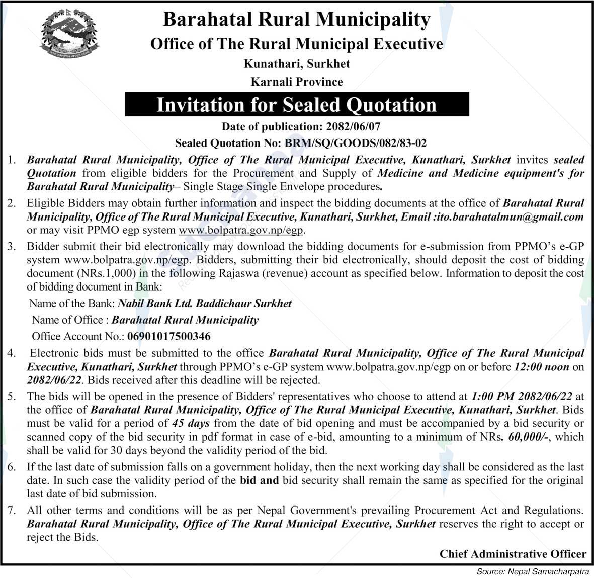 Barahatal Rural Municipality