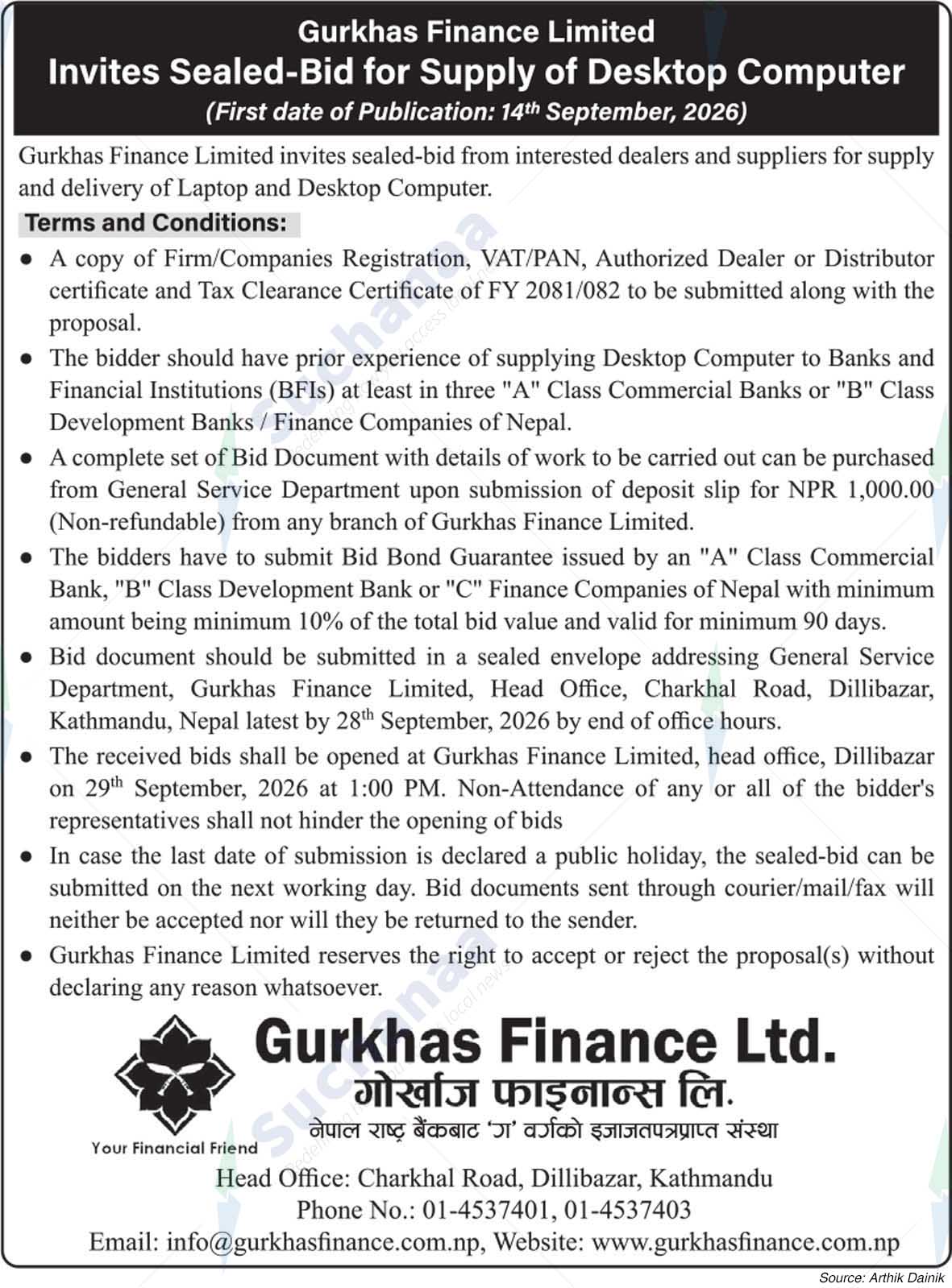 Gurkhas Finance Limited