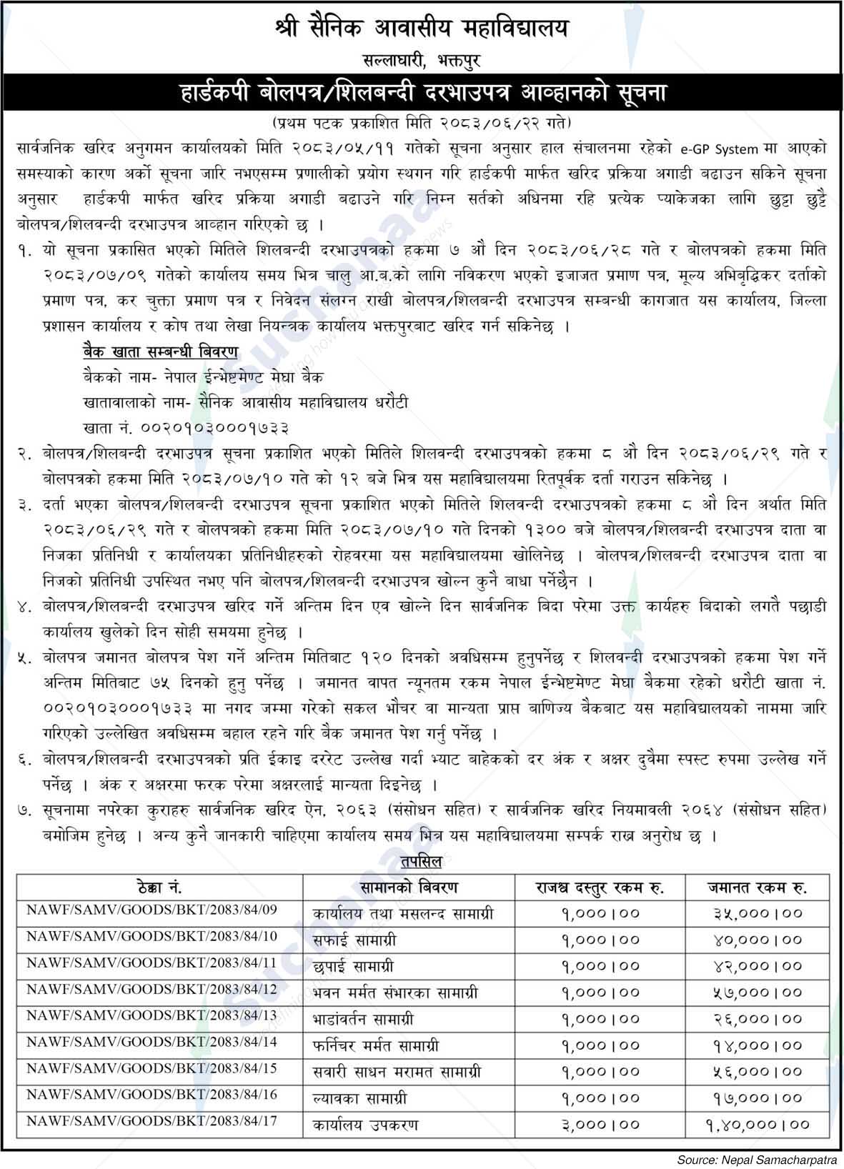 Shree Sainik Aawasiya Mahavidhyalaya