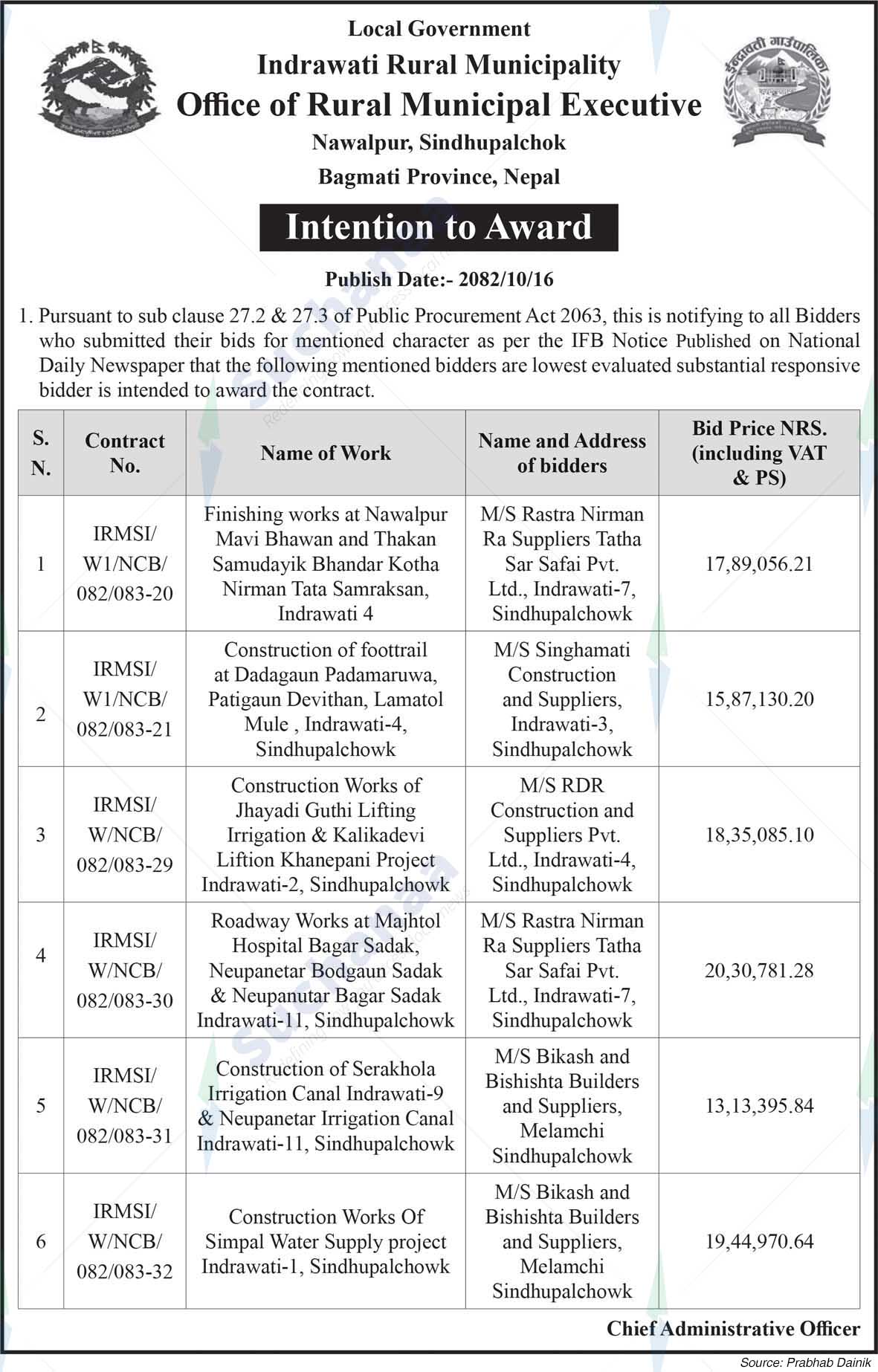 Indrawati Rural Municipality