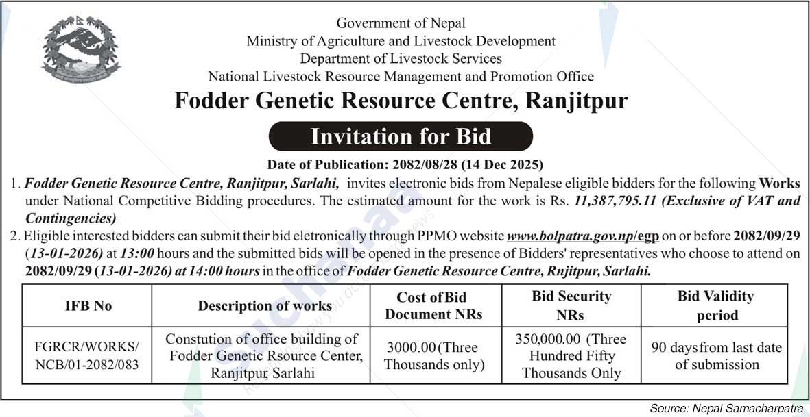 Fodder Genetic Resource Centre, Ranjitpur