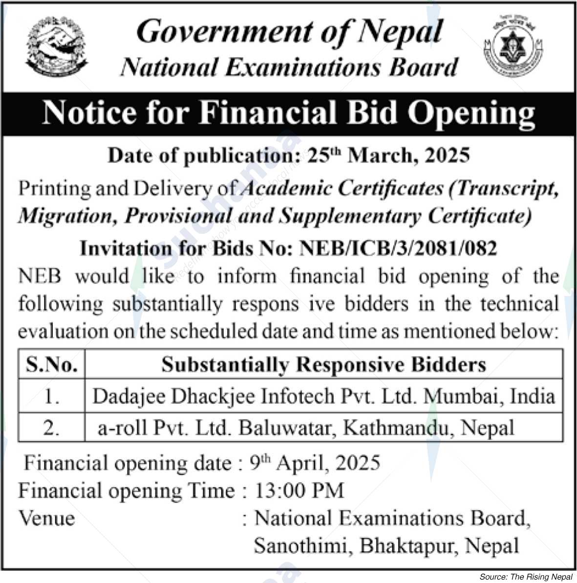 National Examinations Board