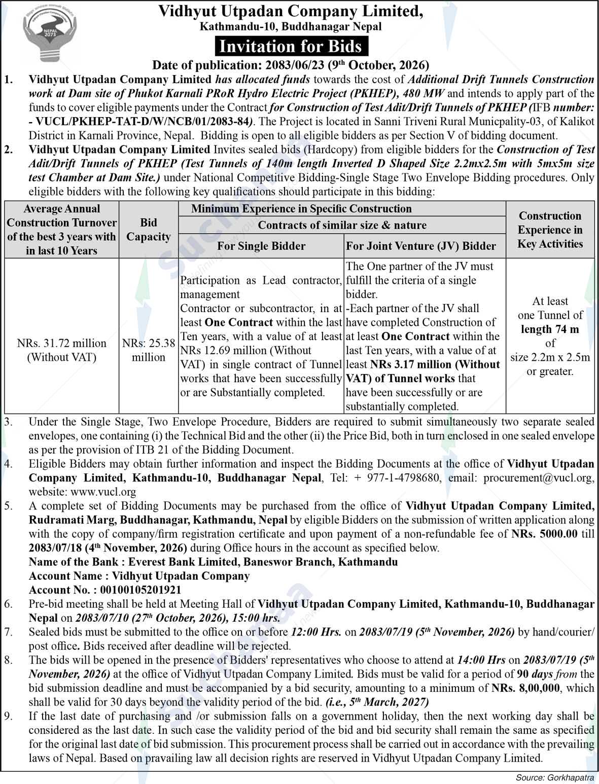 Vidhyut Utpadan Company Limited