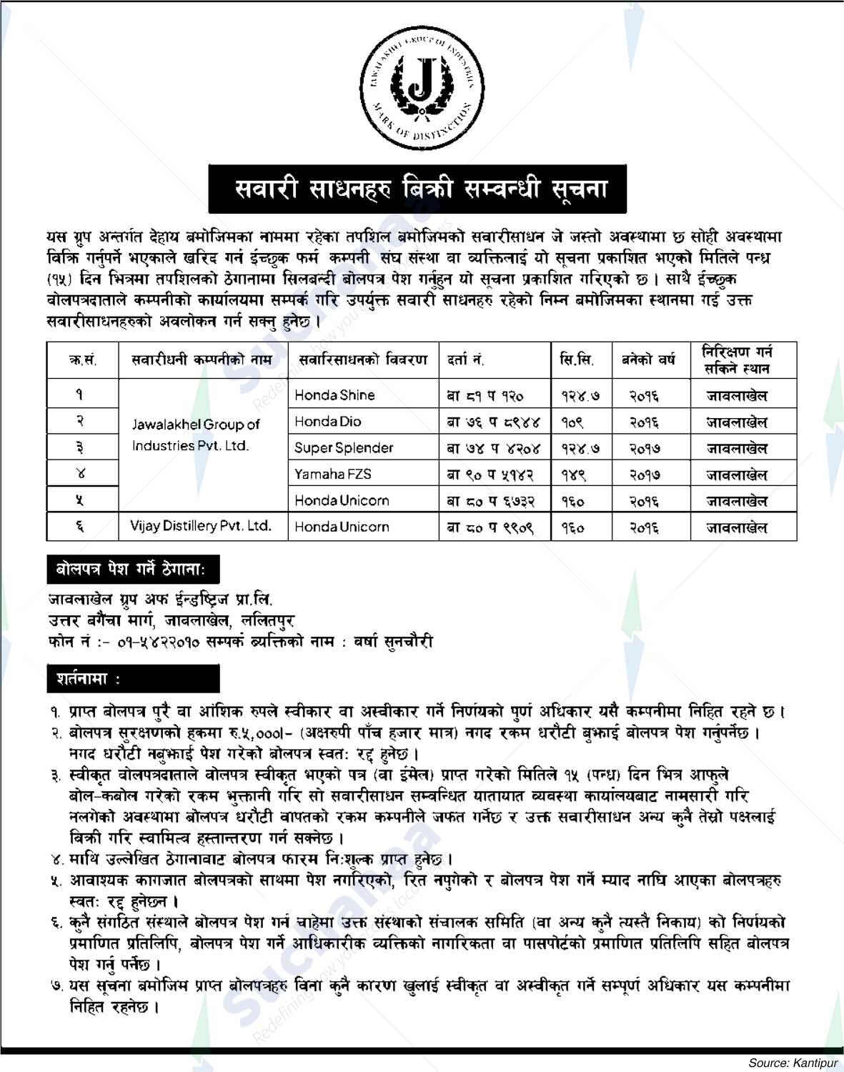 Jawalakhel Group of Industries Pvt. Ltd.