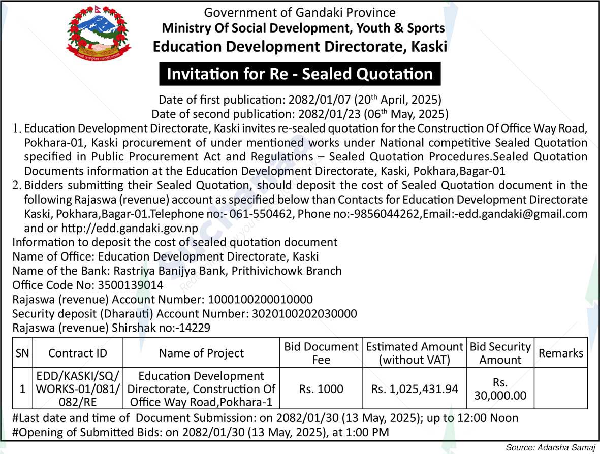 Education Development Directorate, Kaski