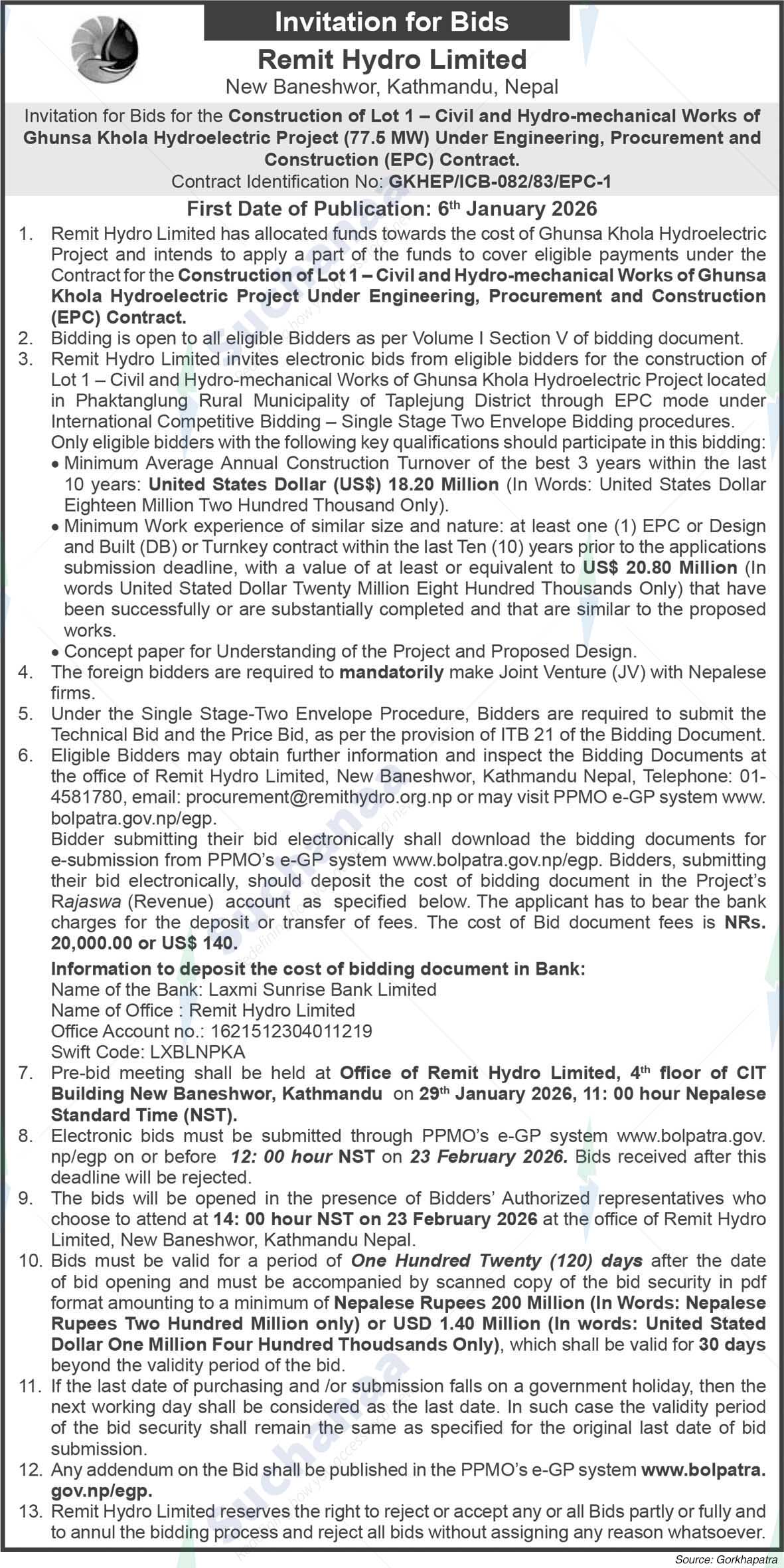 Simbuwa Remit Hydro Limited