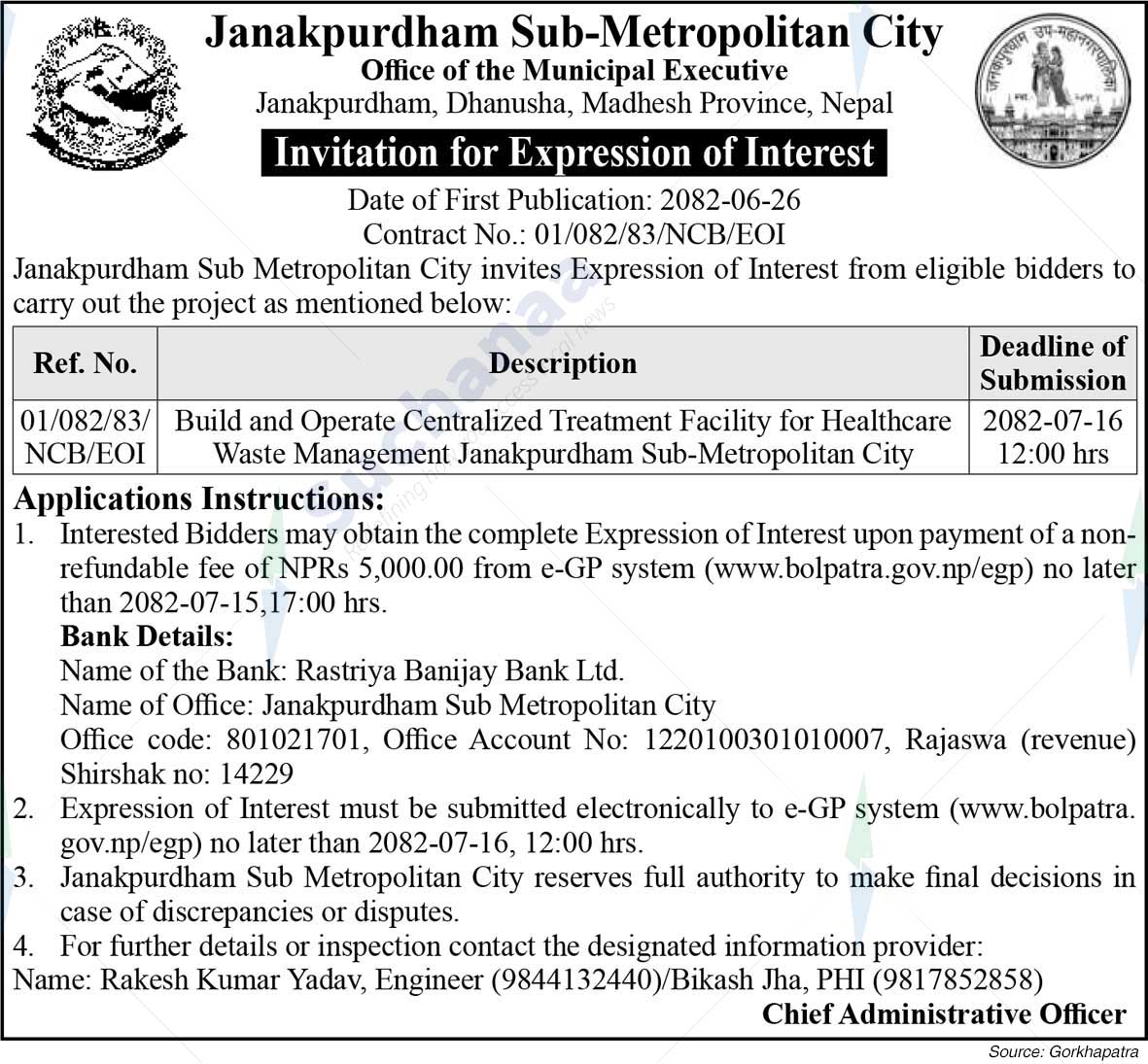Janakpurdham Sub-Metropolitian City