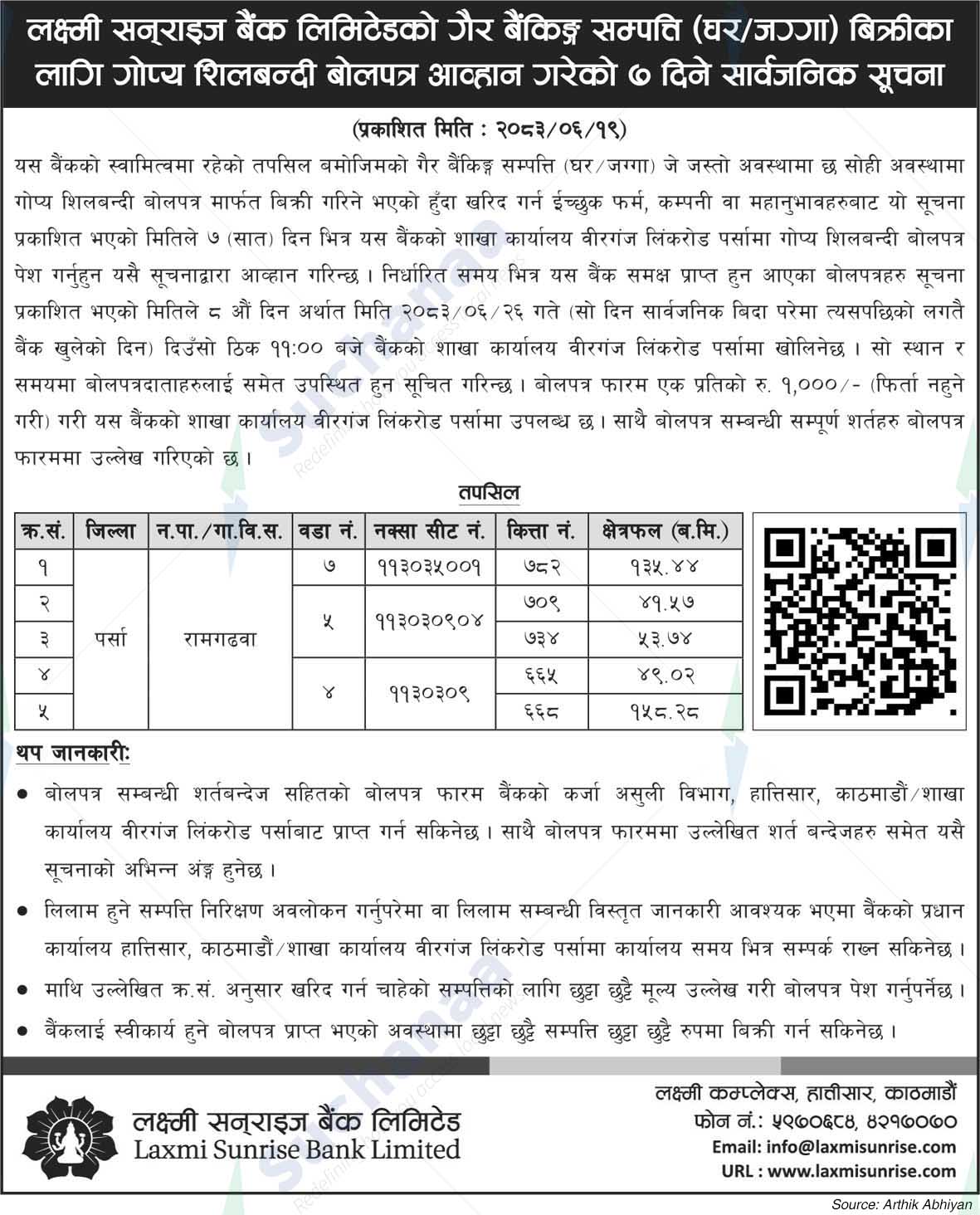 Laxmi Sunrise Bank Limited
