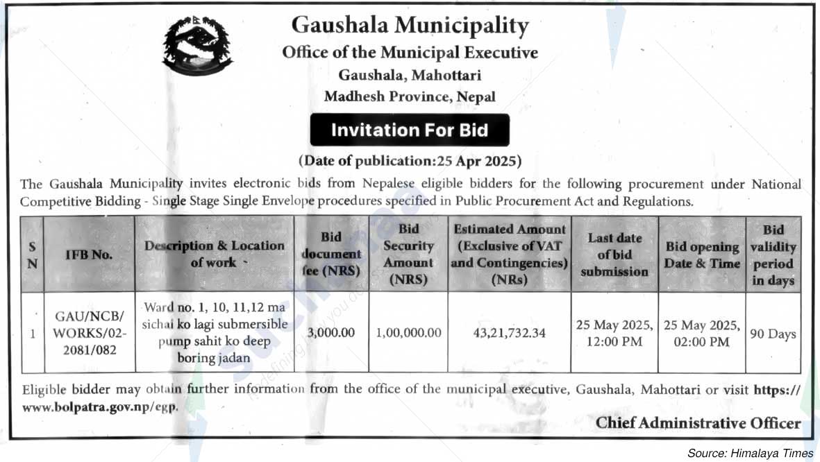 Gaushala Municipality