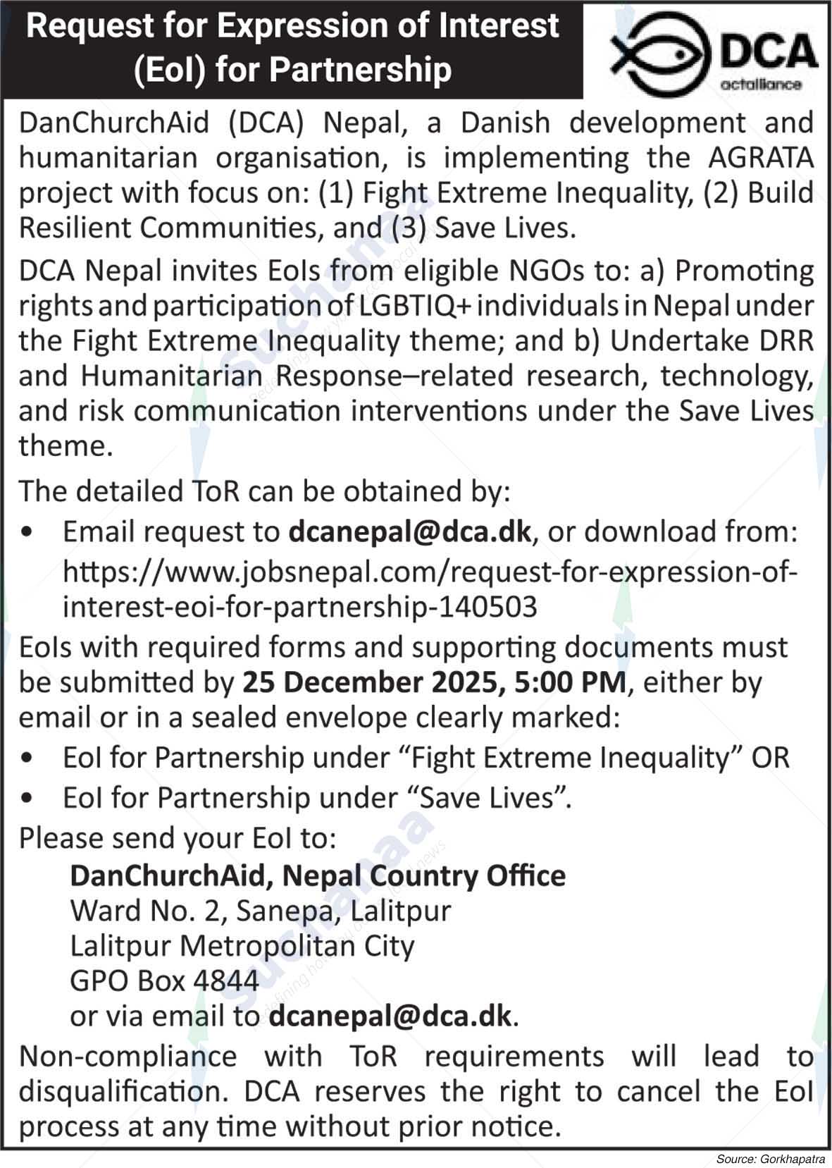 DanChurchAid (DCA) Nepal