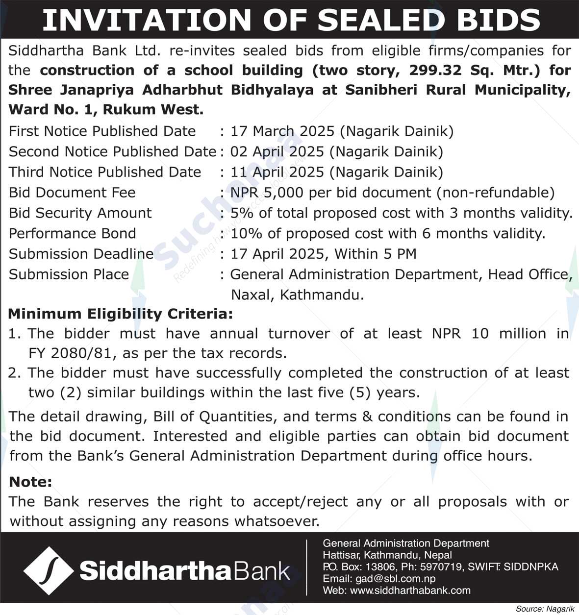 Siddhartha Bank Limited